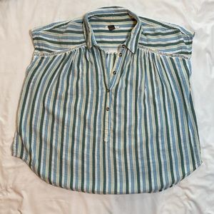 Pilcro by Anthropologie Retro Striped Blouse